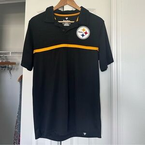 Fanatics Black and Gold Steelers Men’s Polo